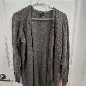 Torrid Olive Open Front Knit Cardigan